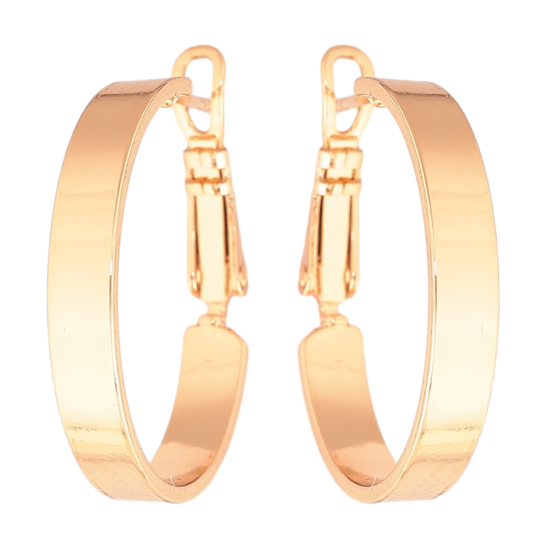 Сережки Xuping колір Позолота 18K кільця (конго) Класика ø 2.5см фото №20