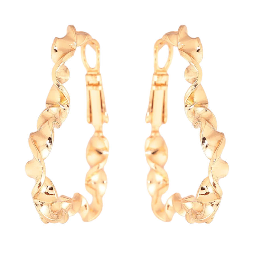 Сережки Xuping колір Позолота 18K італійський замок Сердечка фото №1 Сережки Xuping колір Позолота 18K італійський замок Сердечка фото №1