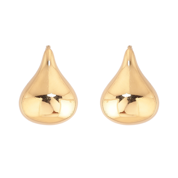 Сережки Xuping TTM Stainless Steel колір 14К пусети Крапельки фото №22