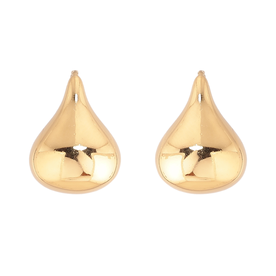 Серьги Xuping TTM Stainless Steel цвет 14К пусеты Капельки фото №1