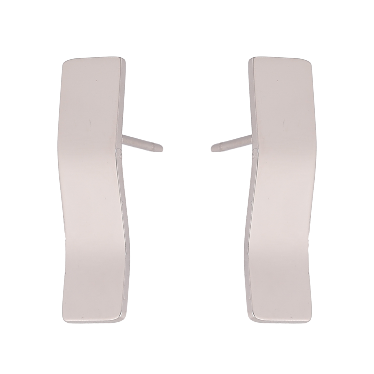 Сережки Xuping TTM Stainless Steel колір Родій пусети Декоративні фото №4