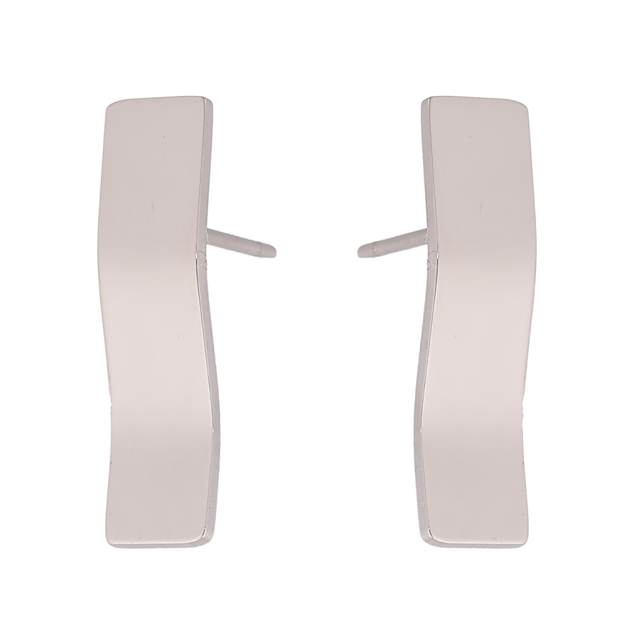 Сережки Xuping TTM Stainless Steel колір Родій пусети Декоративні фото №1