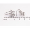 Сережки Xuping TTM Stainless Steel колір Родій французький замок Метелики фото №2