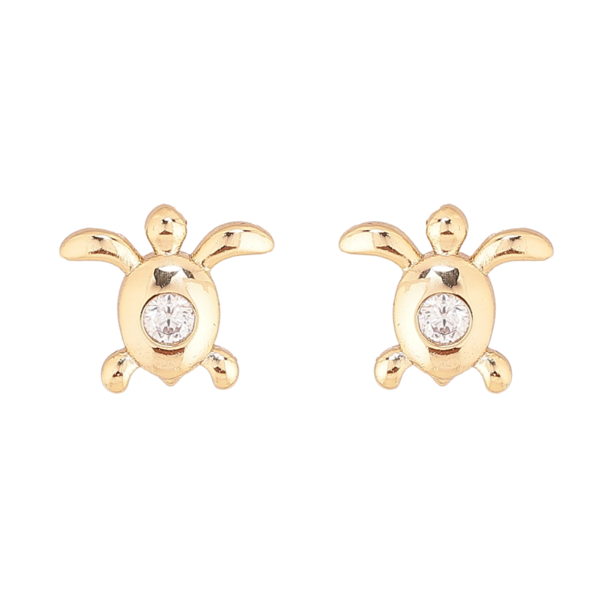 Сережки Xuping колір Позолота 14K пусети Черепашки фото №1