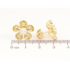 Сережки Xuping колір Позолота 14K пусети Квіточки з кристалами фото №2
