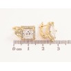 Серьги Xuping цвет Позолота 14K английский замок Кристальный блеск фото №2