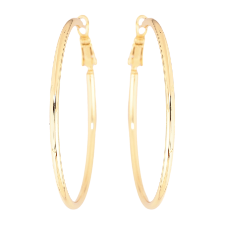 Сережки Xuping колір Позолота 14K кільця (конго) Класика ø 4.5см фото №24