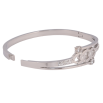 Браслет Xuping ТТМ Stainless Steel цвет Родий Декоративный узор с кристаллами ø 5.5см фото №2