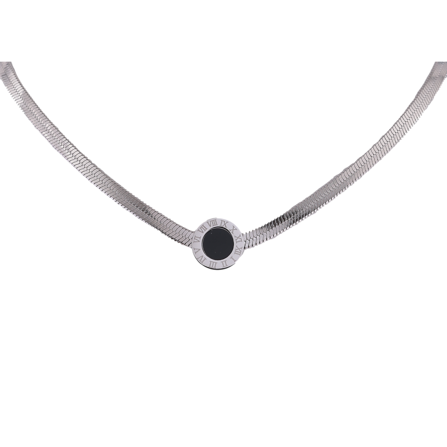 Підвіска на ланцюжку Xuping ТТМ Stainless Steel колір Родій Циферблат довжина 44-49см х 3.5мм фото №1 Підвіска на ланцюжку Xuping ТТМ Stainless Steel колір Родій Циферблат довжина 44-49см х 3.5мм фото №1