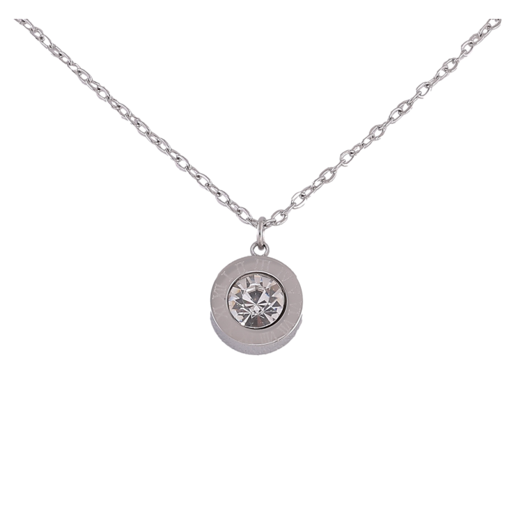 Підвіска на ланцюжку Xuping ТТМ Stainless Steel колір Родій Намистини довжина 46-50см х 1мм фото №5