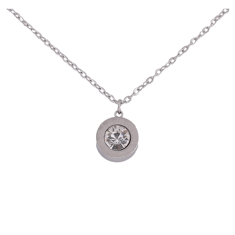 Підвіска на ланцюжку Xuping ТТМ Stainless Steel колір Родій Намистини довжина 46-50см х 1мм фото №1 Підвіска на ланцюжку Xuping ТТМ Stainless Steel колір Родій Намистини довжина 46-50см х 1мм фото №1