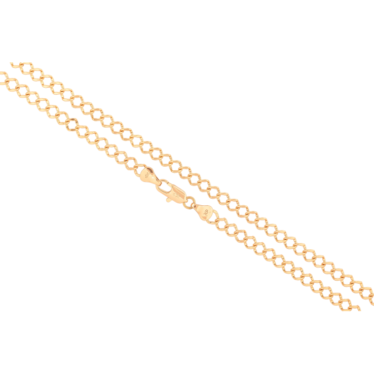 Ланцюжок Xuping колір Позолота 18K Плетіння Ромб довжина 46см х 5мм фото №4