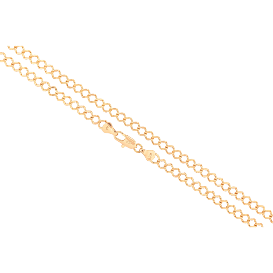 Ланцюжок Xuping колір Позолота 18K Плетіння Ромб довжина 46см х 5мм фото №1