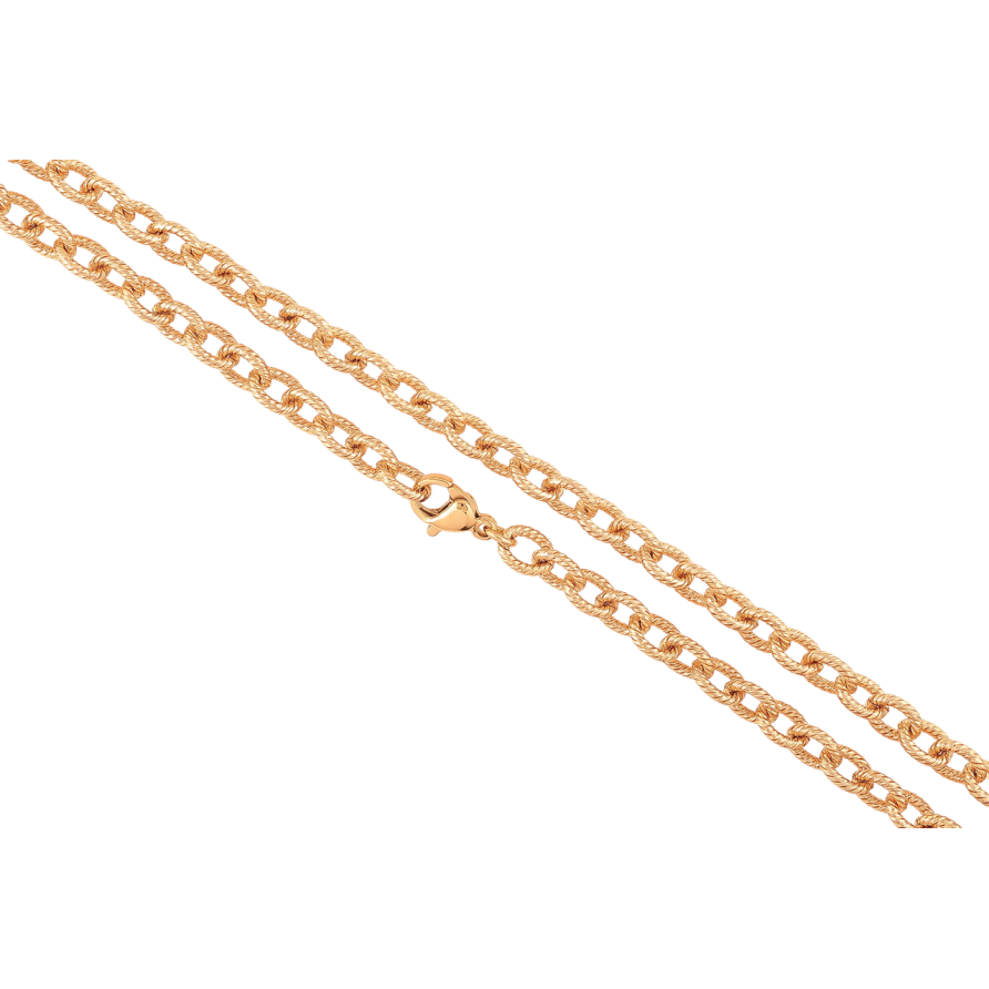 Ланцюжок Xuping колір Позолота 18K Плетіння Якірне з візерунком довжина 44см х 5мм фото №1