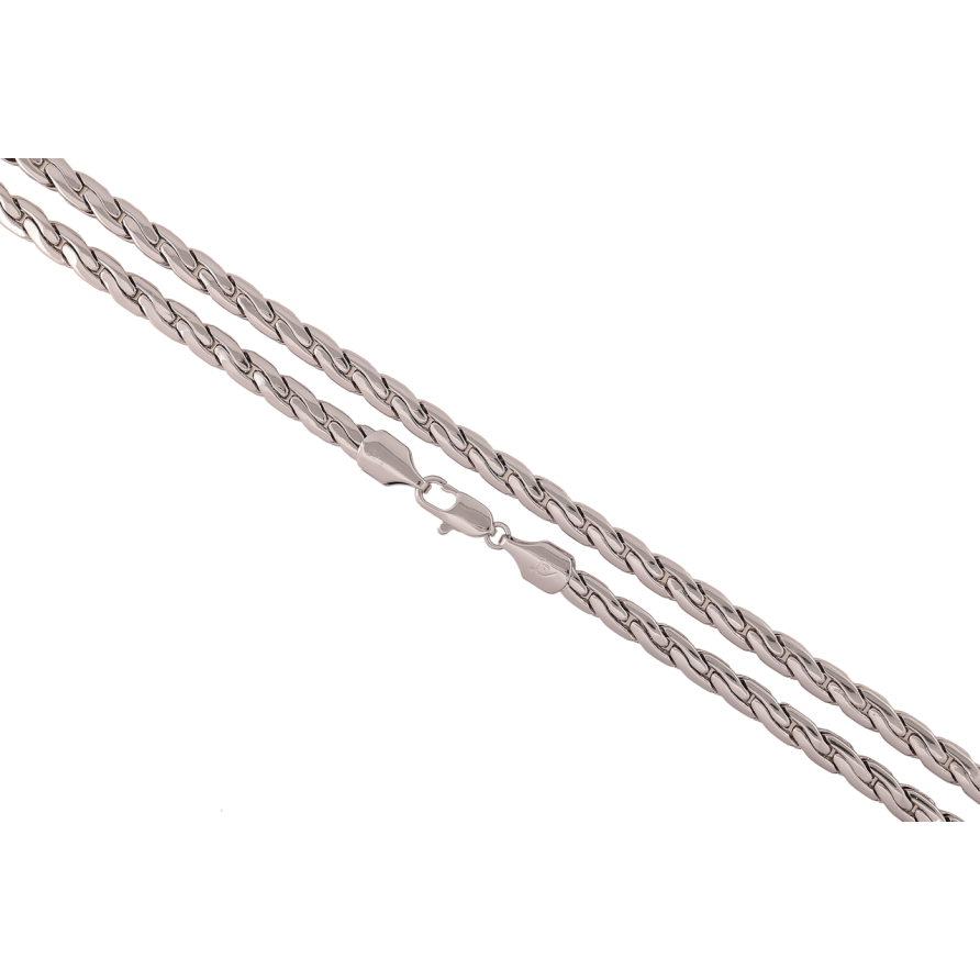 Цепочка Xuping Родий Плетение Фантазийное длина 50см х 5мм фото №1