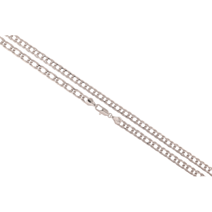 Ланцюжок Xuping Родій Плетіння Подвійний Ромб довжина 60см х 5мм фото №2