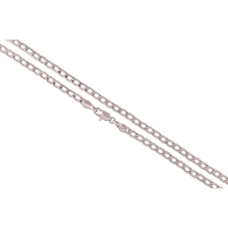 Цепочка Xuping Родий Плетение Панцирное с узором длина 59см х 4мм фото №1