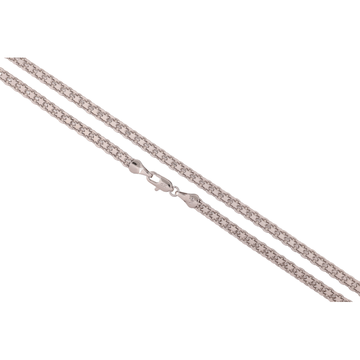 Ланцюжок Xuping Родій Плетіння Італійський Бісмарк довжина 60см х 4мм фото №7