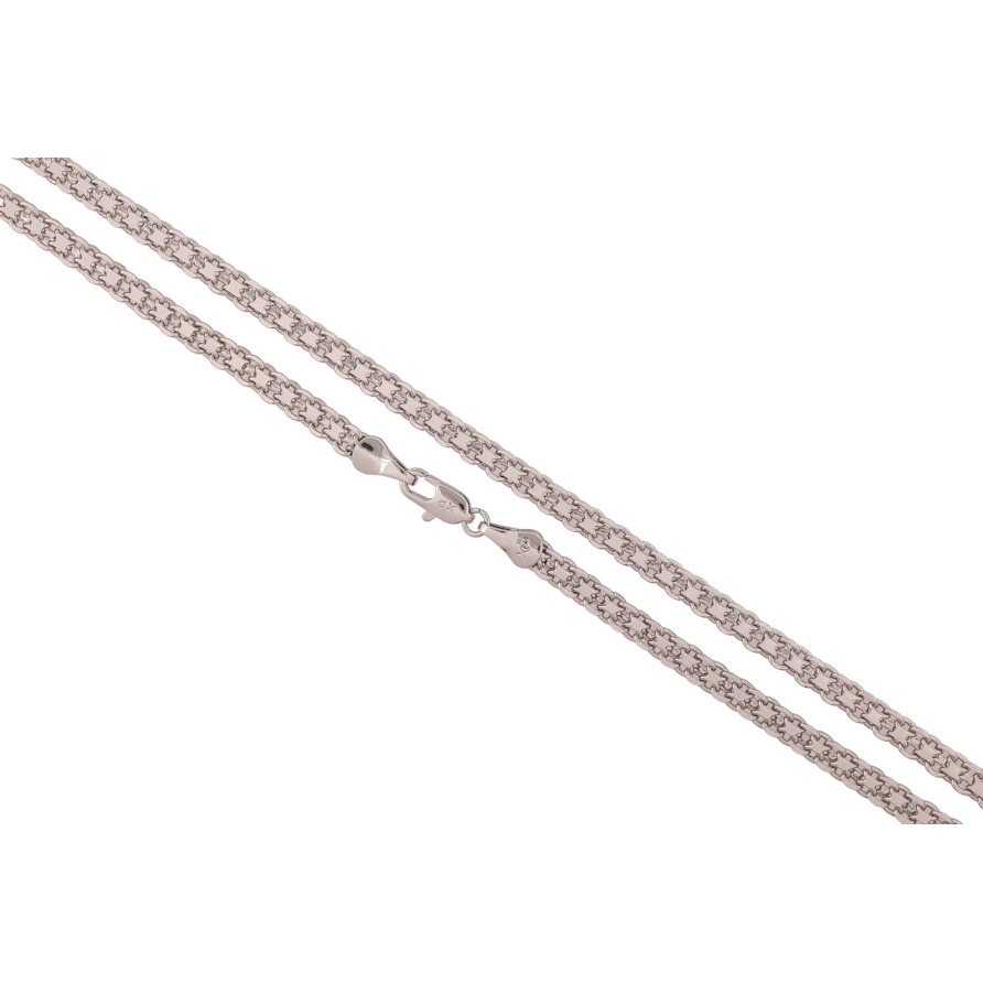 Ланцюжок Xuping Родій Плетіння Італійський Бісмарк довжина 60см х 4мм фото №1