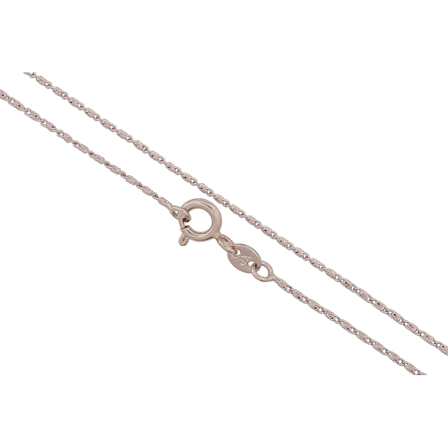 Цепочка Xuping Родий Плетение Улитка длина 60см х 1мм фото №1