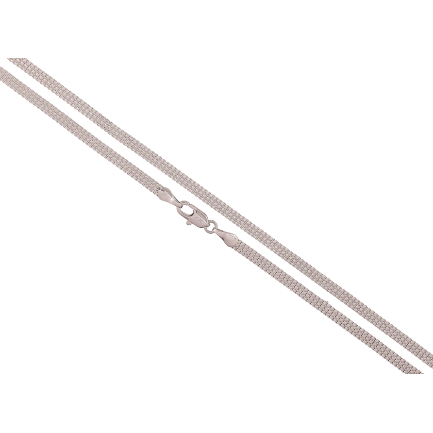 Ланцюжок Xuping Родій Плетіння подвійне Венеціанське довжина 60см х 3мм фото №1