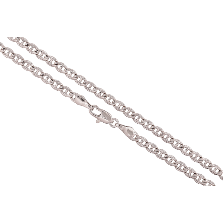 Ланцюжок Xuping Колір Родій Плетіння Морський ланцюг з візерунком довжина 60см х 4мм фото №25