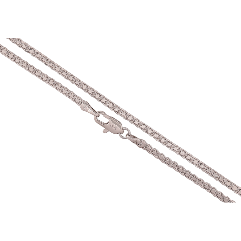 Цепочка Xuping Цвет Родий Плетение Итальянский Бисмарк длина 60см х 2мм фото №1