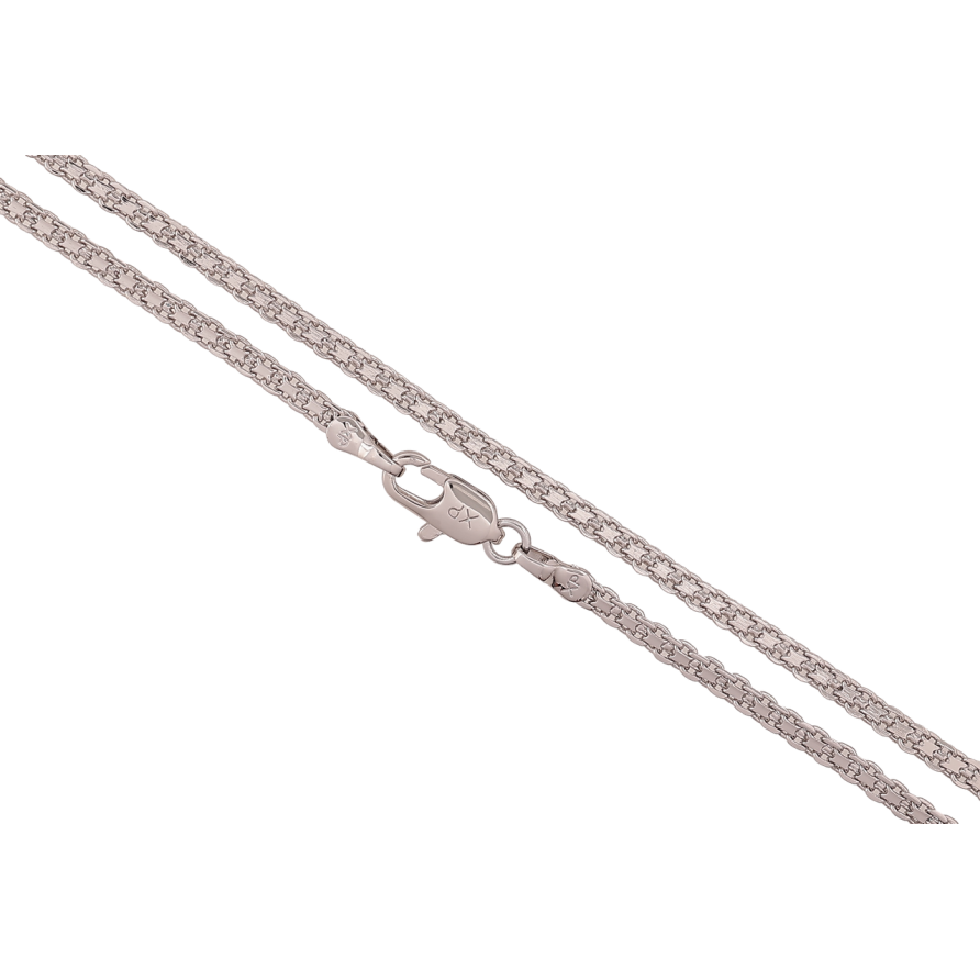 Ланцюжок Xuping Колір Родій Плетіння Італійський Бісмарк довжина 60см х 2мм фото №1