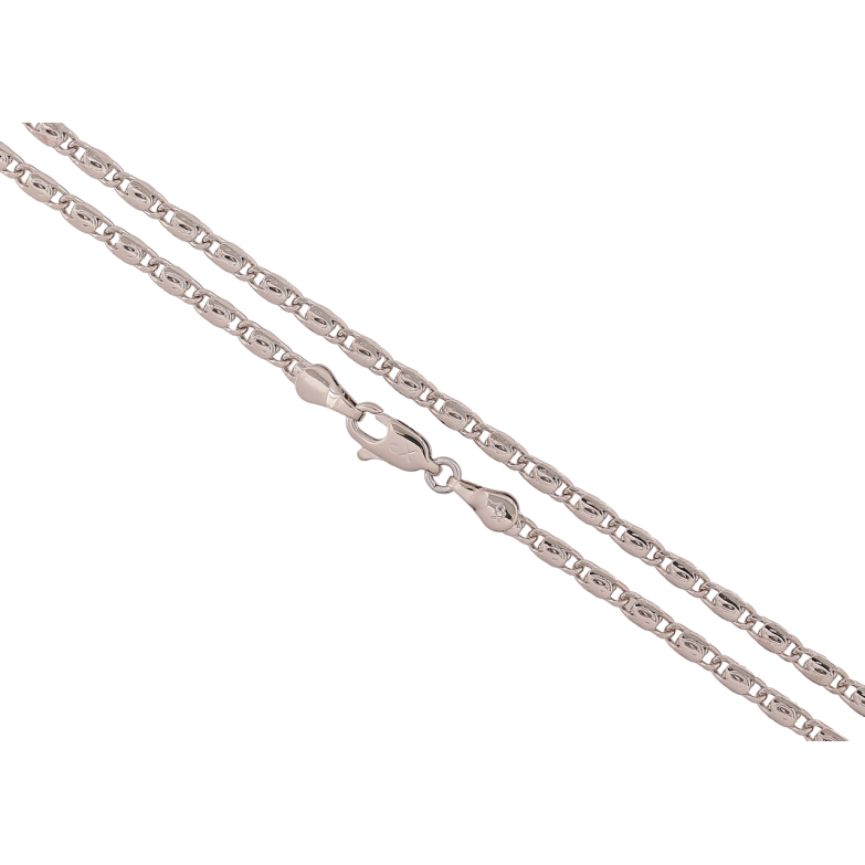 Ланцюжок Xuping Колір Родій Плетіння Равлик довжина 60см х 3мм фото №1 Ланцюжок Xuping Колір Родій Плетіння Равлик довжина 60см х 3мм фото №1