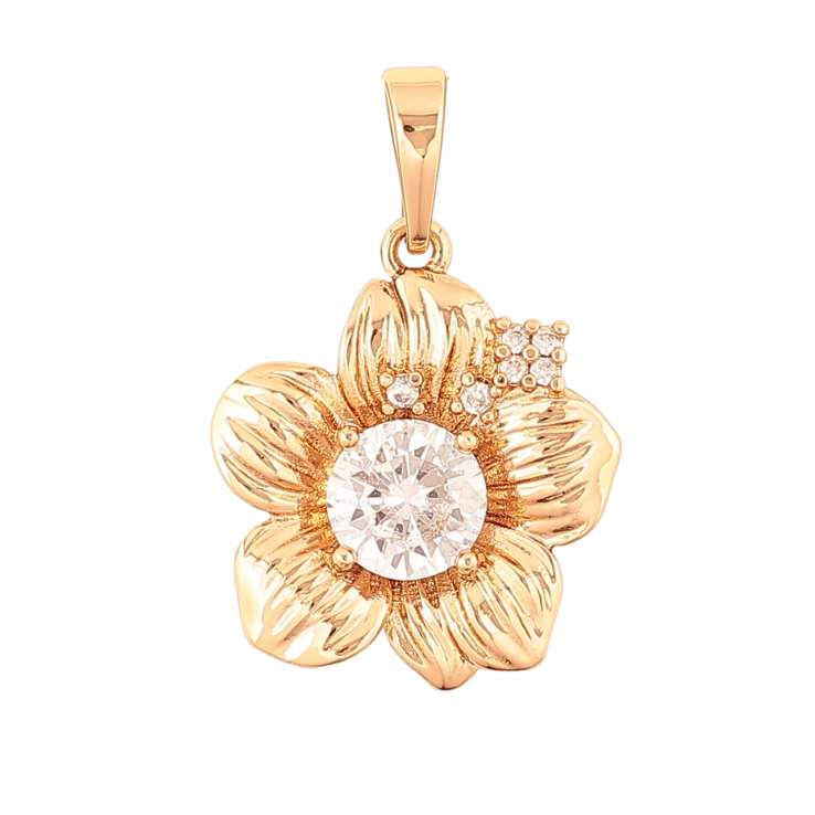 Кулон Xuping Позолота колір 18K Квітка для ланцюжка до 6мм фото №19 Кулон Xuping Позолота колір 18K Квітка для ланцюжка до 6мм фото №19