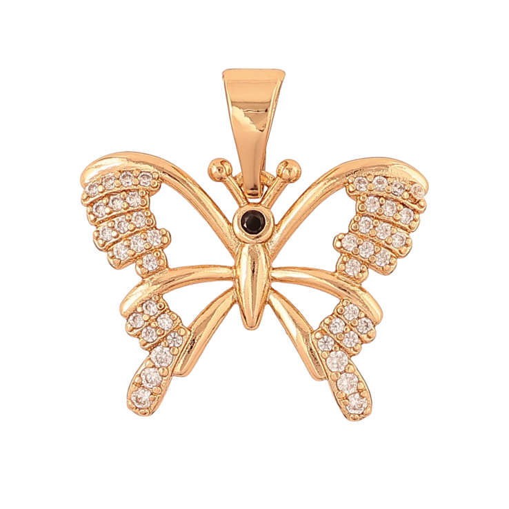 Кулон Xuping Позолота колір 18K Метелик з інкрустацією кристалами для ланцюжка до 7мм фото №12 Кулон Xuping Позолота колір 18K Метелик з інкрустацією кристалами для ланцюжка до 7мм фото №12