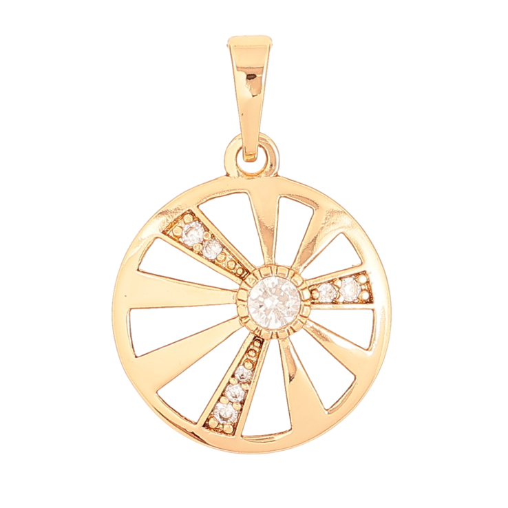 Кулон Xuping Позолота колір 18K Коло з кристалами для ланцюжка до 6мм фото №14 Кулон Xuping Позолота колір 18K Коло з кристалами для ланцюжка до 6мм фото №14
