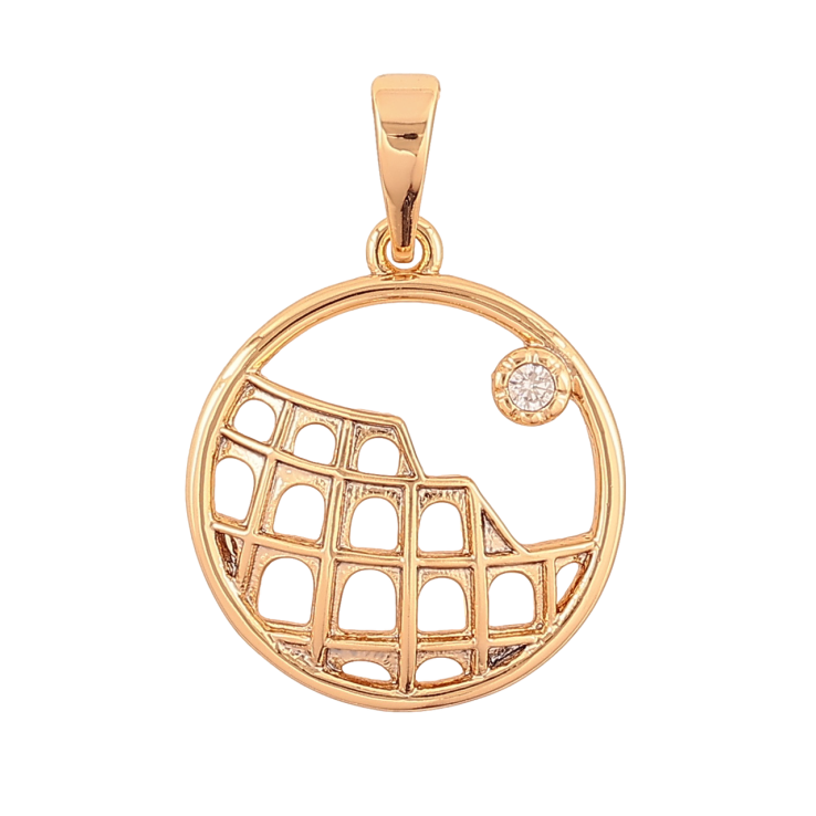 Кулон Xuping Позолота колір 18K Візерунок з кристалом для ланцюжка до 6мм фото №15 Кулон Xuping Позолота колір 18K Візерунок з кристалом для ланцюжка до 6мм фото №15