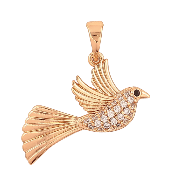 Кулон Xuping Позолота колір 18K Пташка для ланцюжка до 5мм фото №1 Кулон Xuping Позолота колір 18K Пташка для ланцюжка до 5мм фото №1