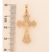 Кулон Xuping Цвет Позолота 18K Крест с Распятием для цепочки до 6мм фото №2