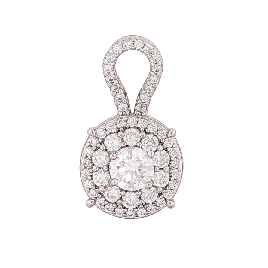 Кулон Xuping Колір Родій Інкрустація кристалами для ланцюжка до 2мм фото №1