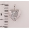 Кулон Xuping Колір Родій Серце з кристалами для ланцюжка до 6 мм фото №2