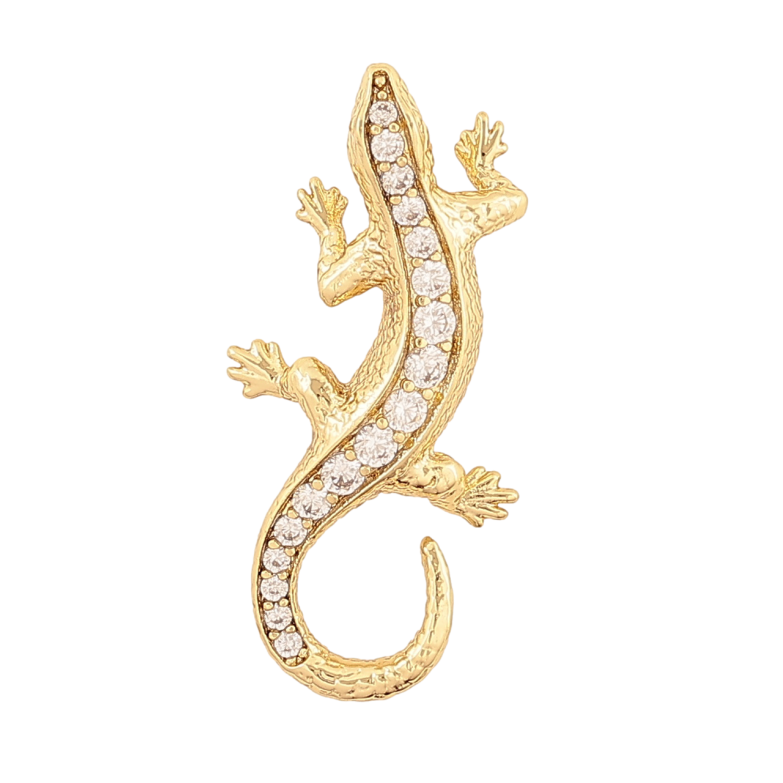 Кулон Xuping Цвет Позолота 14K Ящерица для цепочки до 3мм фото №2