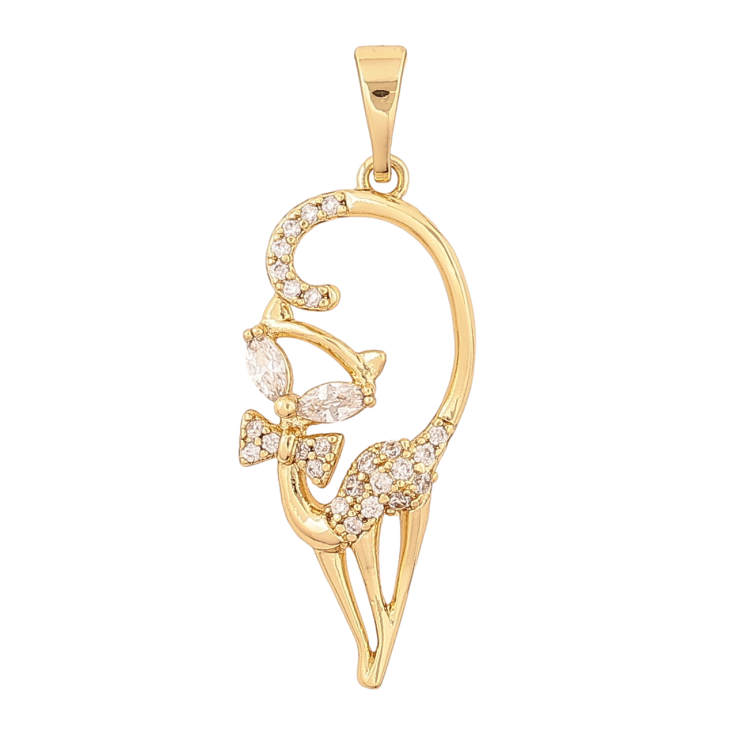 Кулон Xuping Колір Позолота 14K Котик для ланцюжка до 5мм фото №14 Кулон Xuping Колір Позолота 14K Котик для ланцюжка до 5мм фото №14