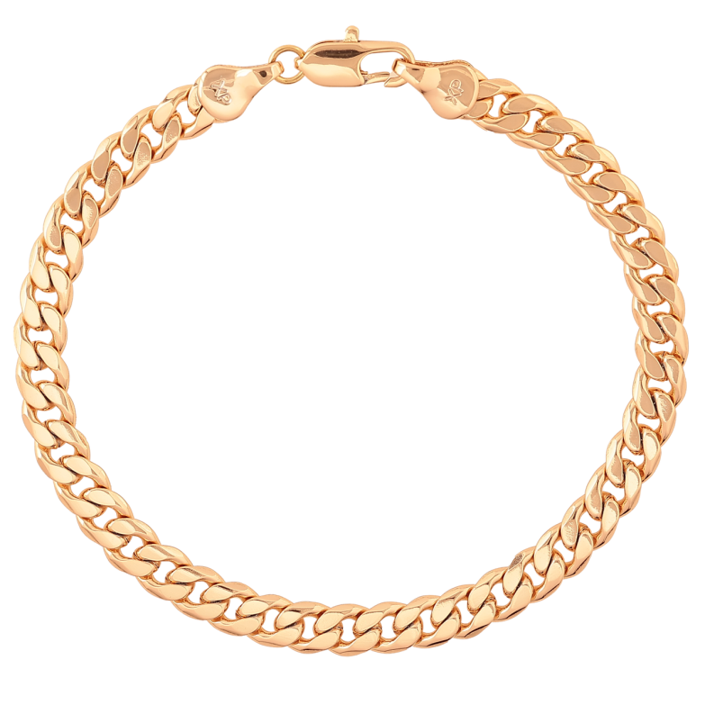 Браслет Xuping Цвет Позолота 18K Цепочка Панцирная размер 19см х 5мм фото №1