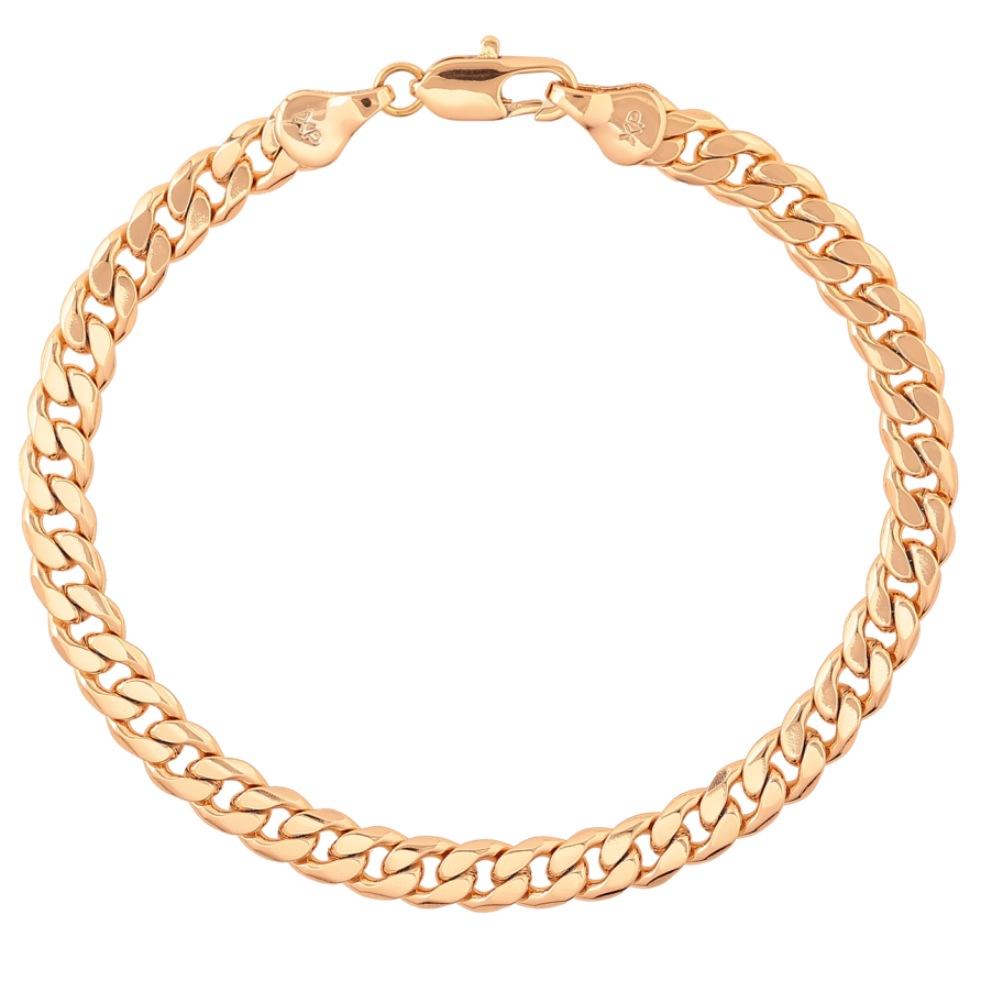 Браслет Xuping Колір Позолота 18K Ланцюжок Панцирний розмір 19см х 5мм фото №1