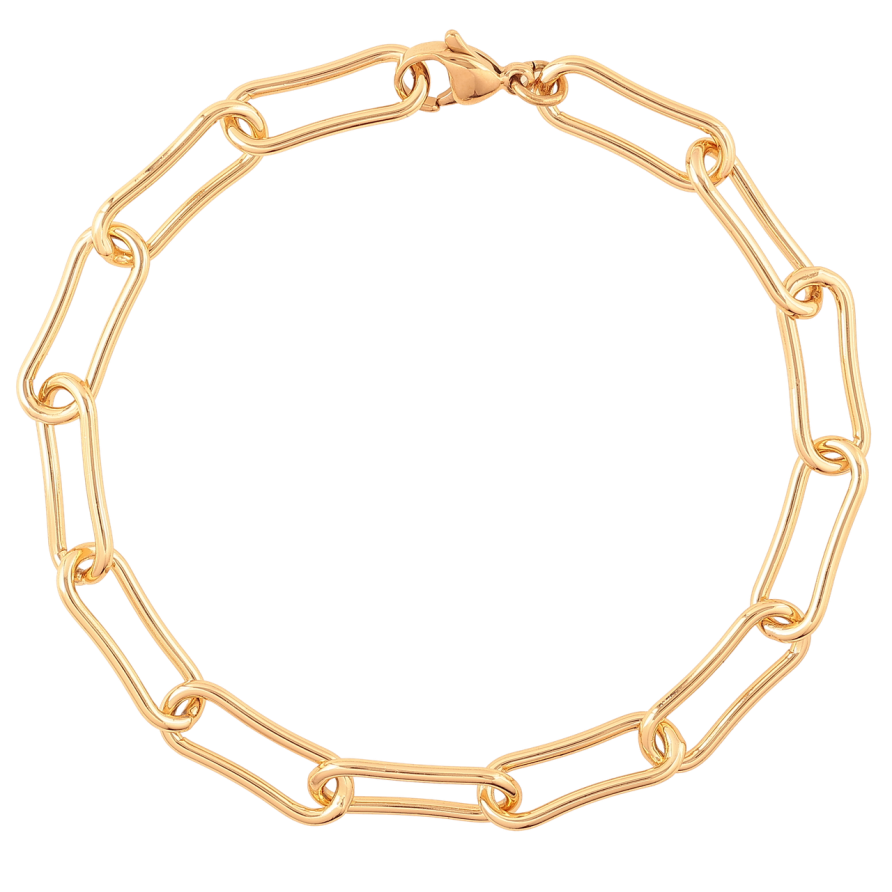 Браслет Xuping Колір Позолота 18K Ланцюжок Фантазійний розмір 21см х 7мм фото №1