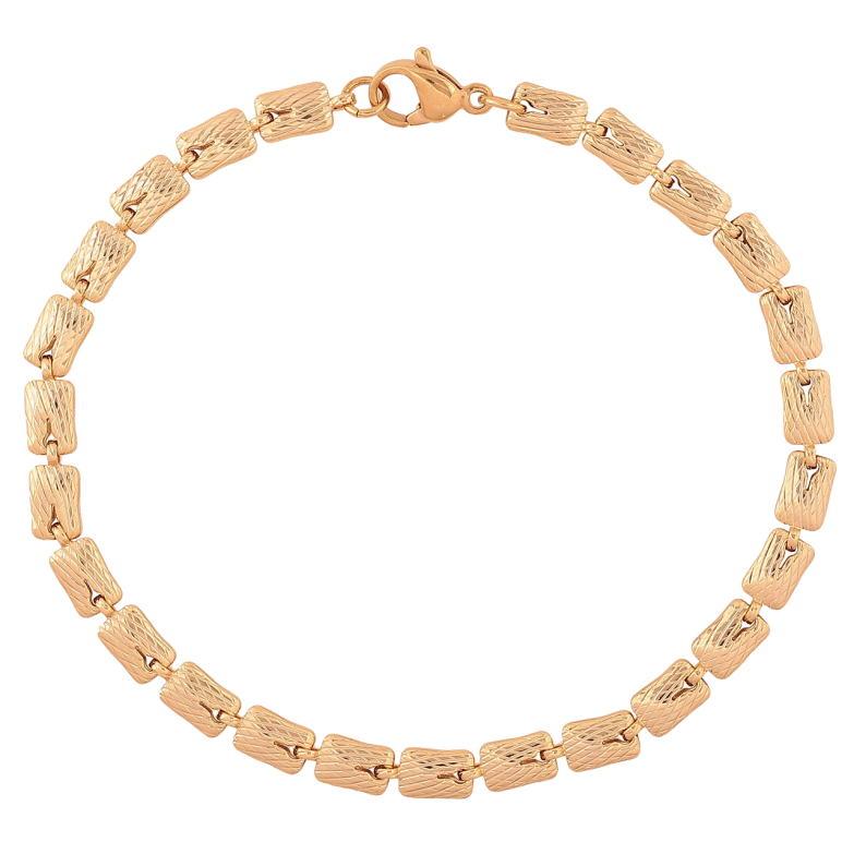 Браслет Xuping Цвет Позолота 18K Цепочка Фантазийная размер 18.5см х 4мм фото №1