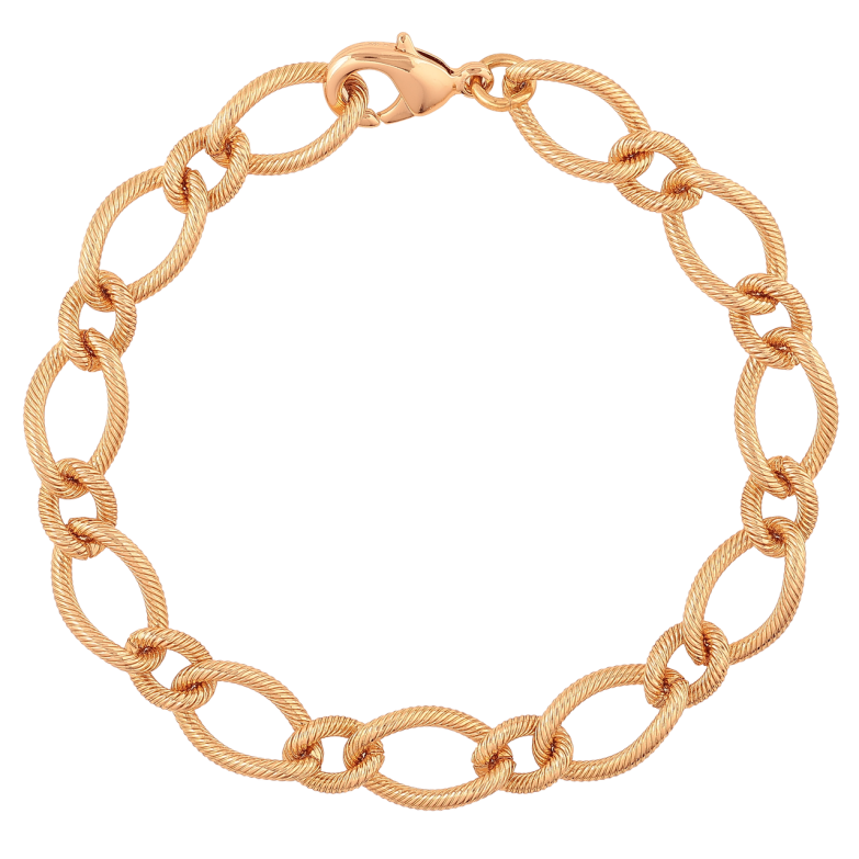 Браслет Xuping Колір Позолота 18K Ланцюжок Фантазійний розмір 20см х 7-10мм фото №1