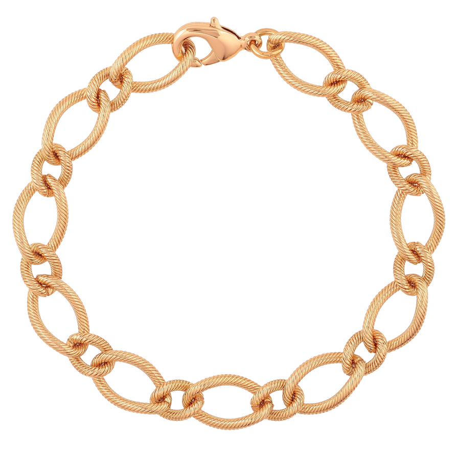 Браслет Xuping Колір Позолота 18K Ланцюжок Фантазійний розмір 20см х 7-10мм фото №1