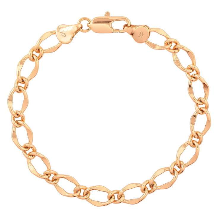 Браслет Xuping Колір Позолота 18K Ланцюжок Фантазійний розмір 19см х 4-7мм фото №6