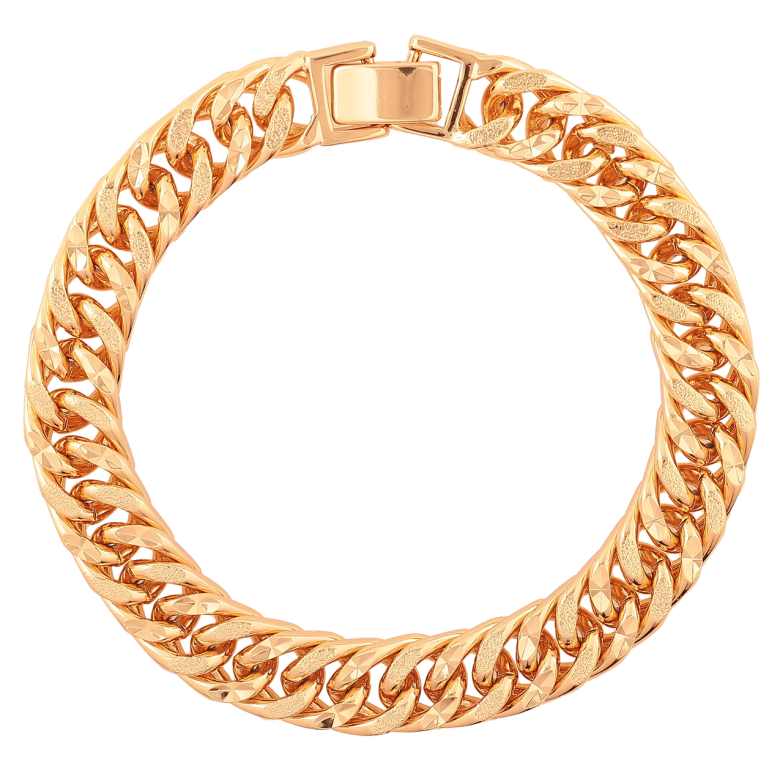 Браслет Xuping Цвет Позолота 18K Цепочка Кобра размер 19см х 9мм фото №1