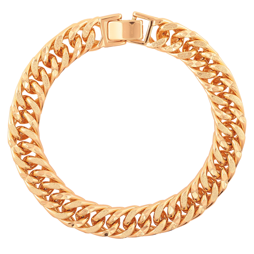 Браслет Xuping Колір Позолота 18K Ланцюжок Кобра розмір 19см х 9мм фото №1