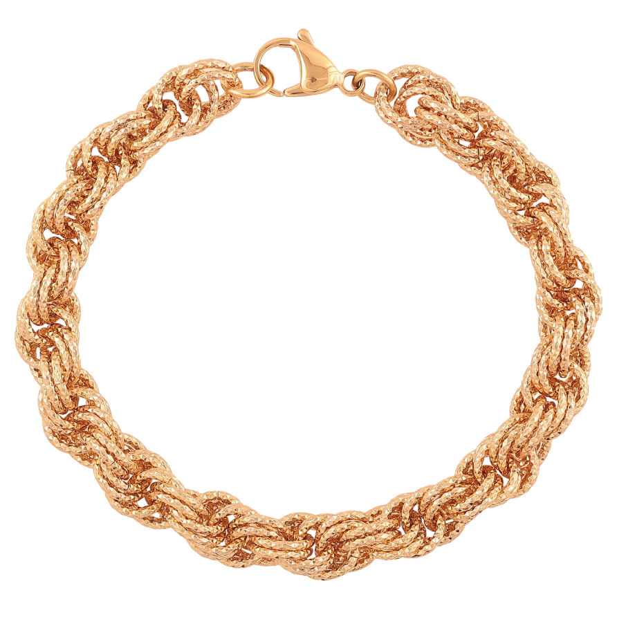 Браслет Xuping Колір Позолота 18K Ланцюжок Фантазійний розмір 20,5 см х 9 мм фото №1