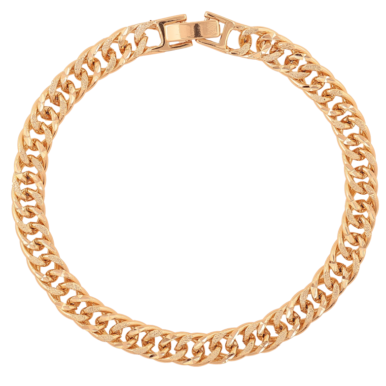 Браслет Xuping Колір Позолота 18K Ланцюжок Кобра розмір 19см х 6мм фото №3